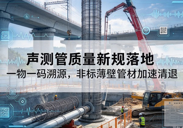 民丰声测管质量新规落地，一物一码溯源，非标薄壁管材加速清退