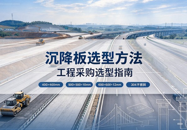 民丰沉降板选择方法